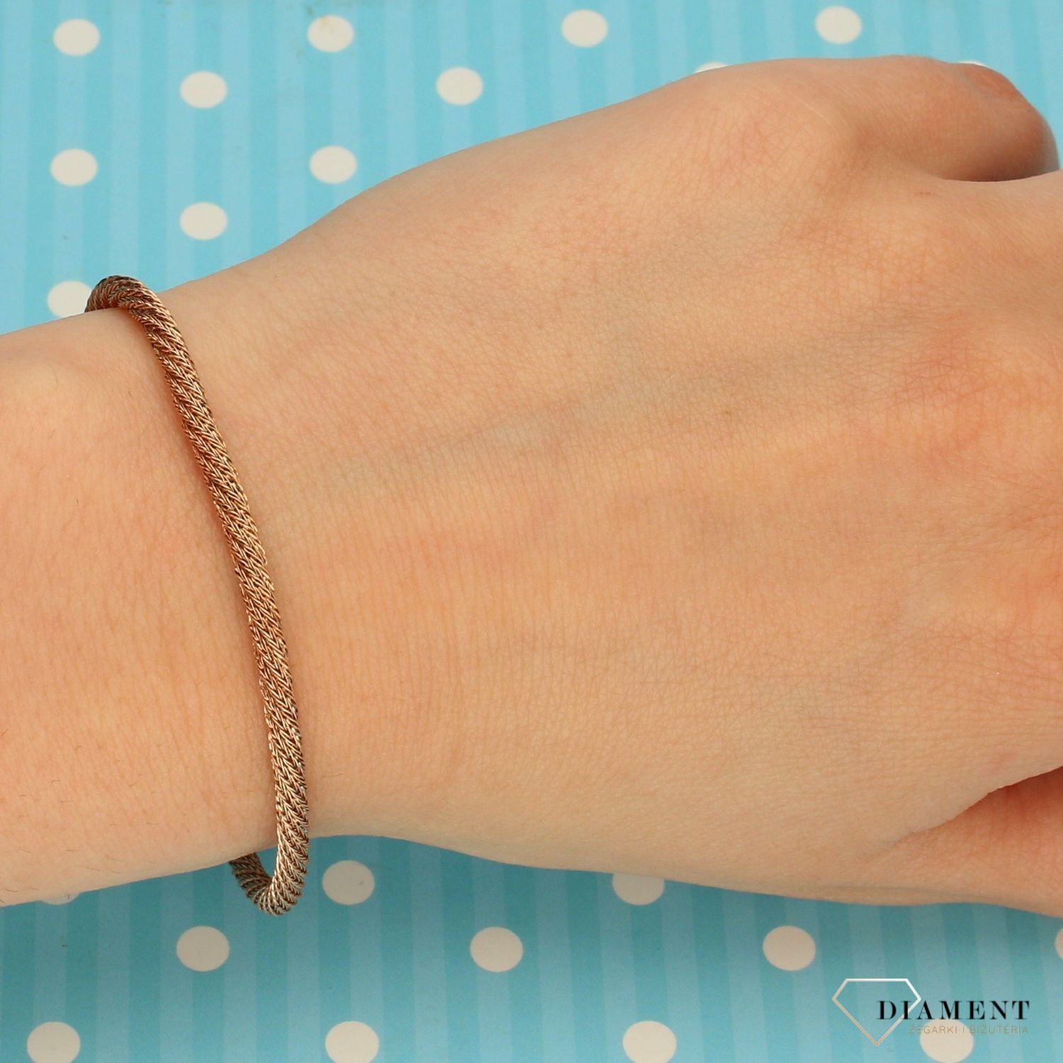 Srebrna bransoletka pozłacana Fope  (2).jpg